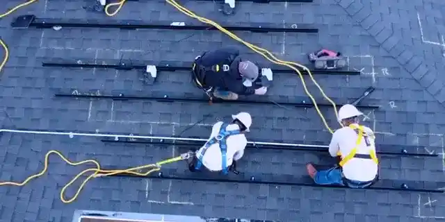 Super fast and elegant solar mounting: Pegasus Rail aerial view